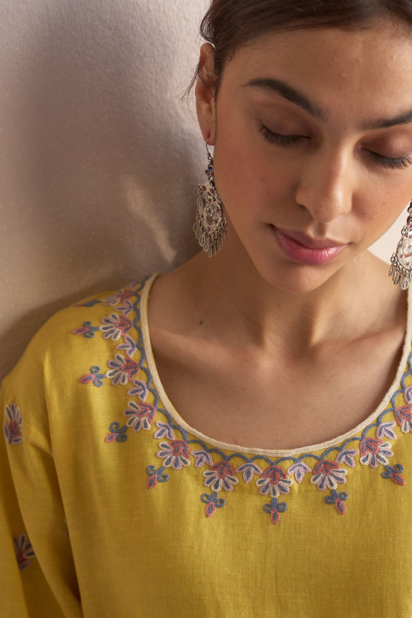 Linen Pheran/Lemon Drop