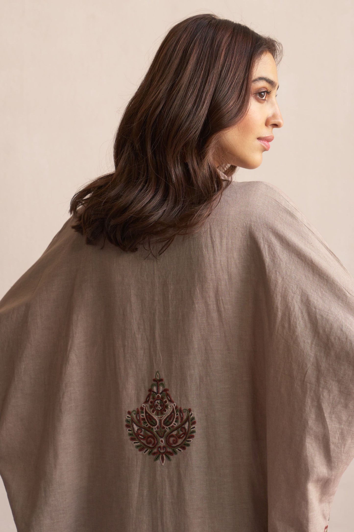 Linen Kaftan/Pure Cashmere
