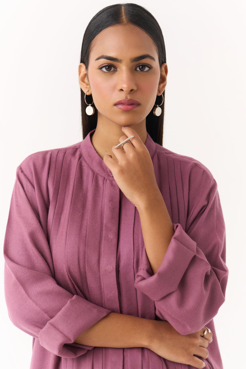 Woollen Co-ord Set - Rose Taupe