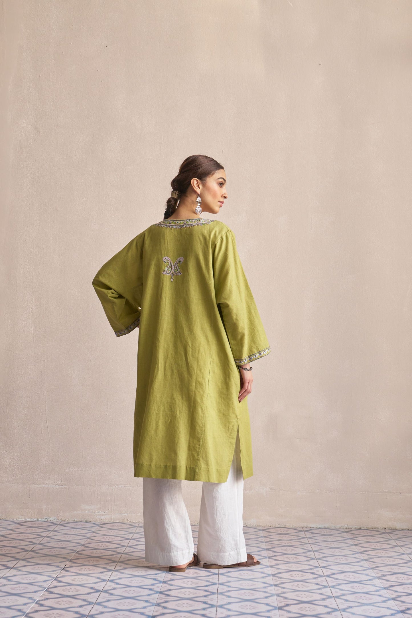 Linen Pheran/Nile