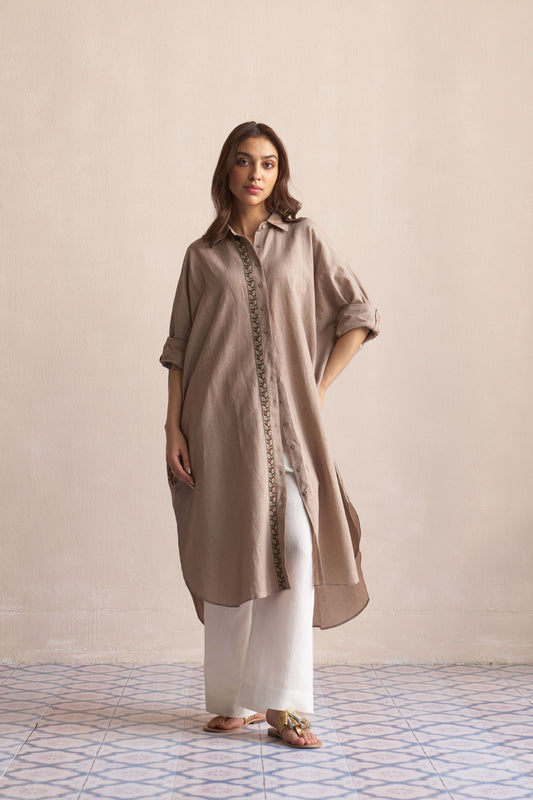 Linen Kaftan/Pure Cashmere