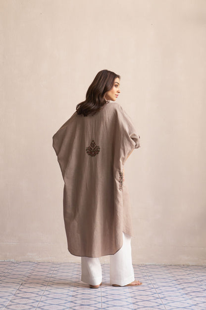 Linen Kaftan/Pure Cashmere