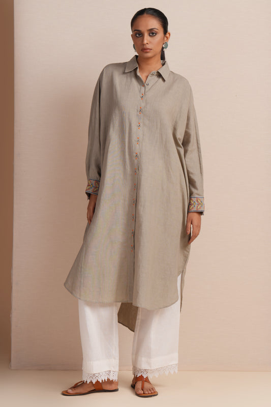 Linen Elm Kaftan Set