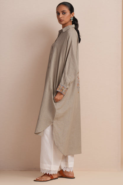 Linen Elm Kaftan Set