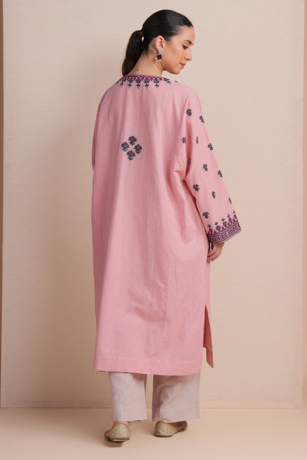Linen Blush Pheran Set