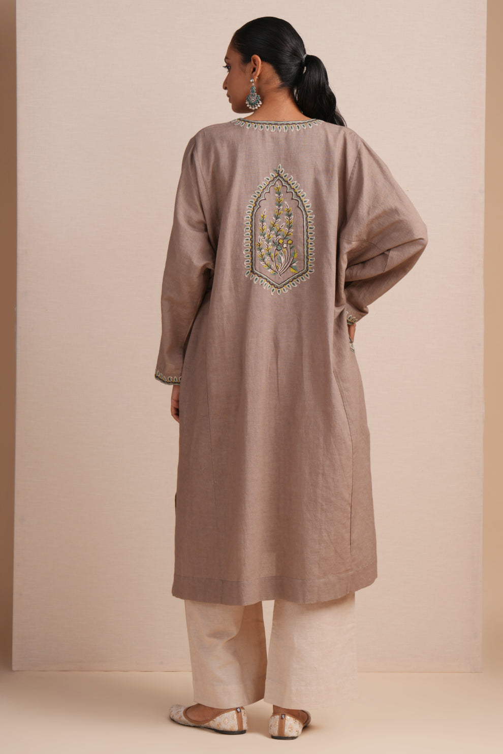 Linen Portabella Pheran Set