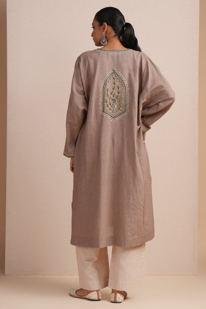 Linen Portabella Pheran Set