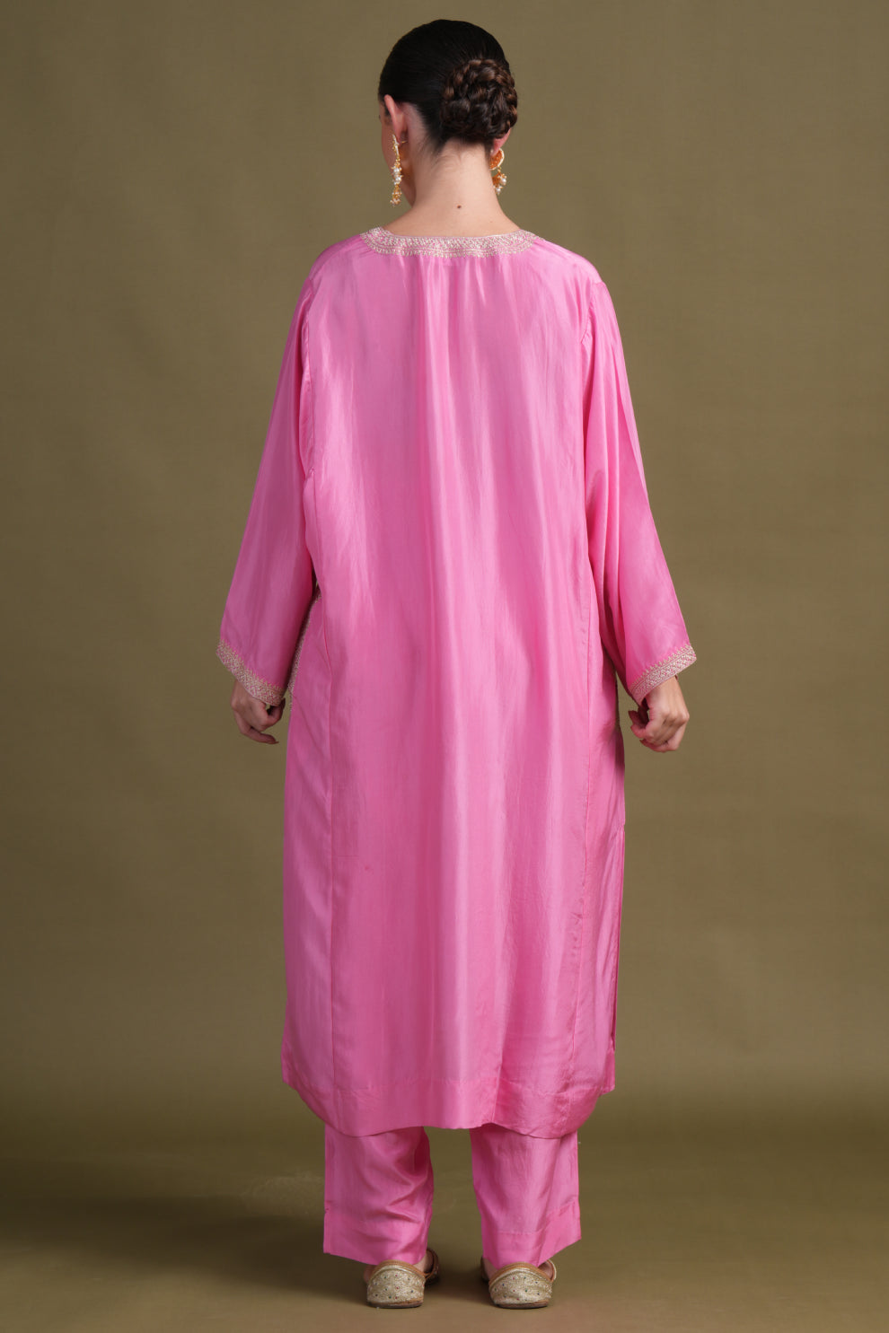Silk Light Pink  Tilla Set