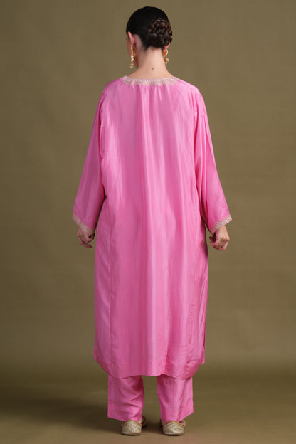 Silk Light Pink  Tilla Set
