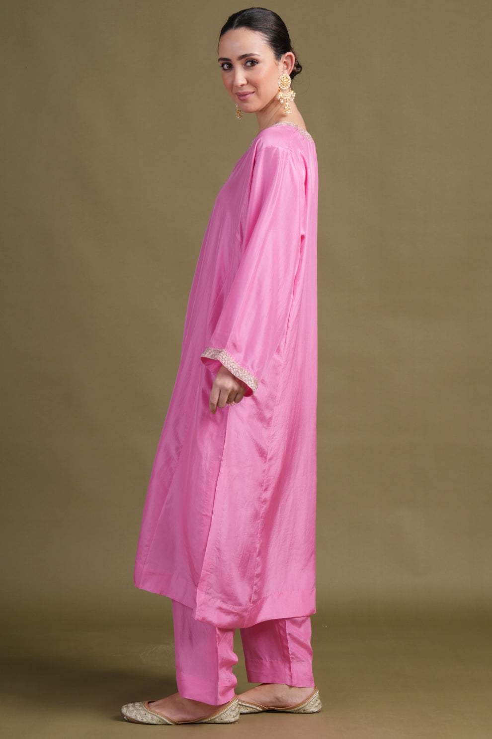 Silk Light Pink  Tilla Set