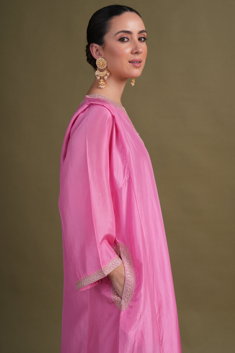 Silk Light Pink  Tilla Set