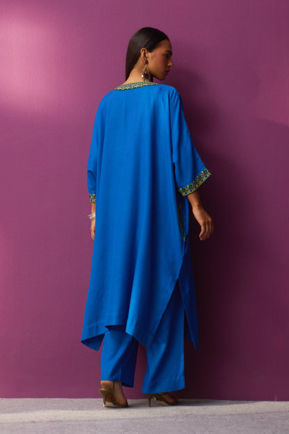 Woollen Kaftan/Aari- Blue