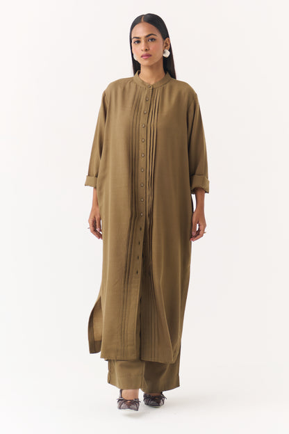 Woollen Co-ord Set - Leafy