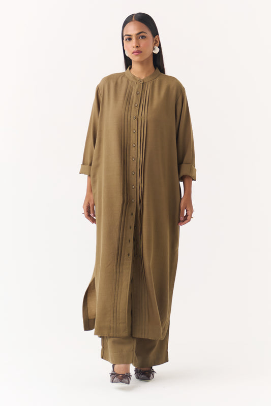 Woollen Co-ord Set - Leafy