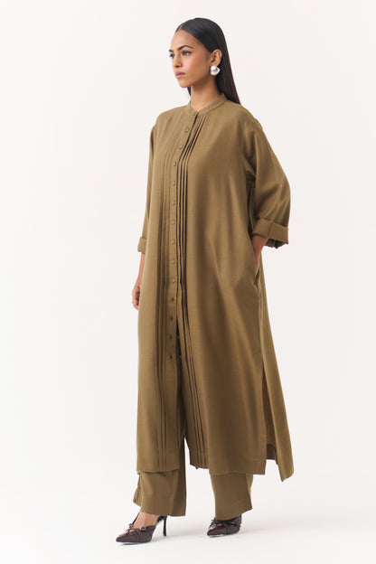 Woollen Co-ord Set - Leafy