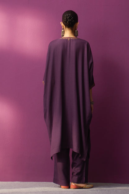 Woollen Kaftan/Aari - Mauve