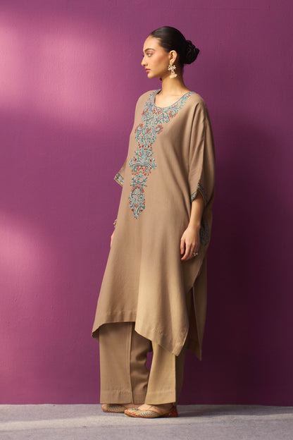 Woollen Kaftan/Aari - Khakhi