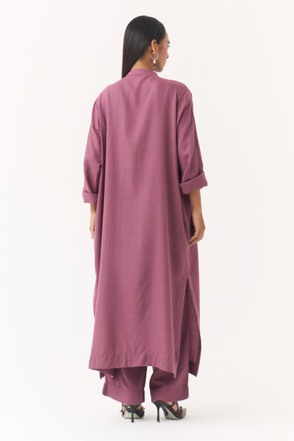 Woollen Co-ord Set - Rose Taupe