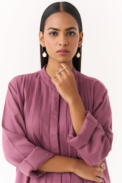 Woollen Co-ord Set - Rose Taupe