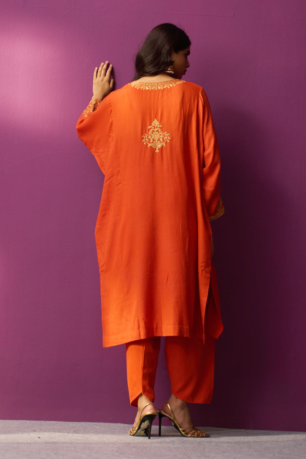 Woollen Pheran Set/Tilla - Tigerlily