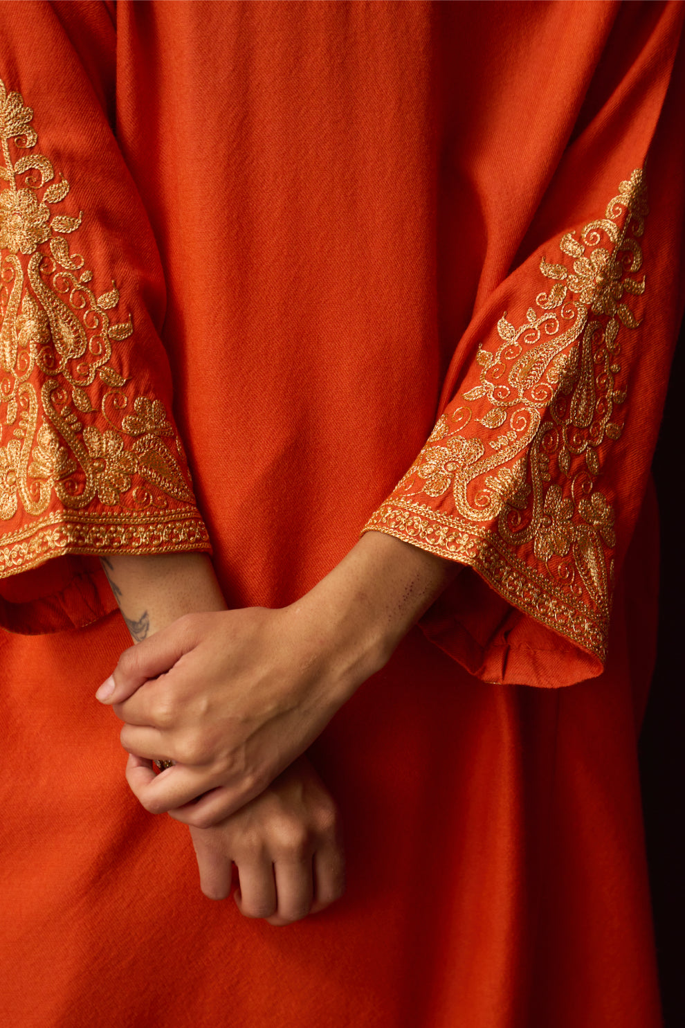 Woollen Pheran Set/Tilla - Tigerlily