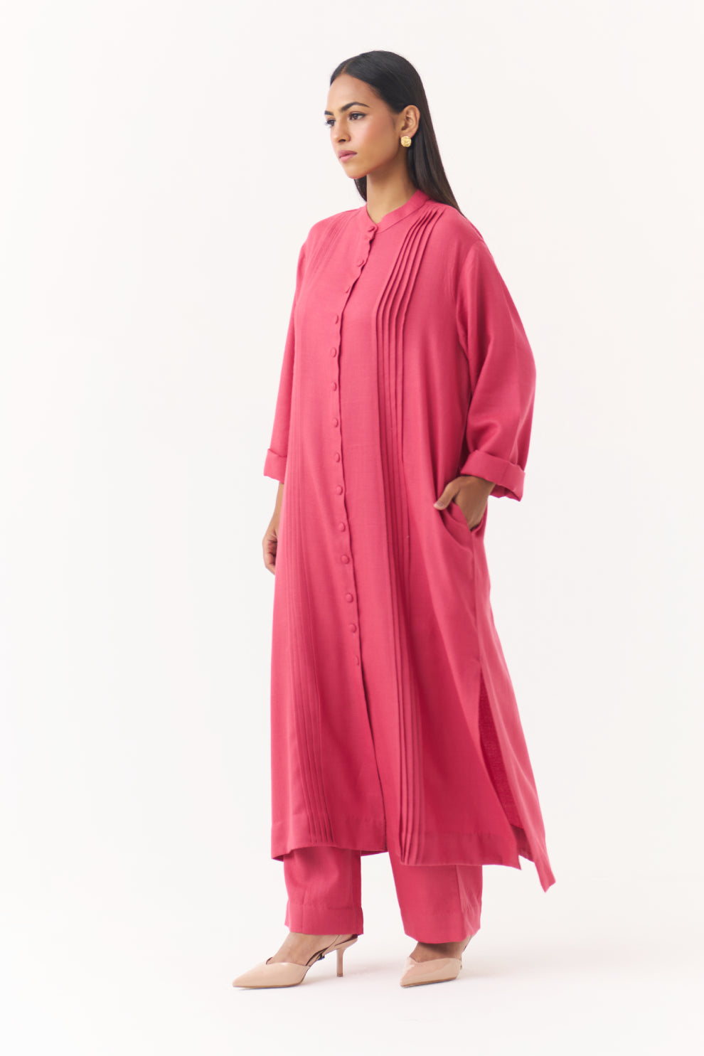 Woollen Co-ord Set - Calypso Coral