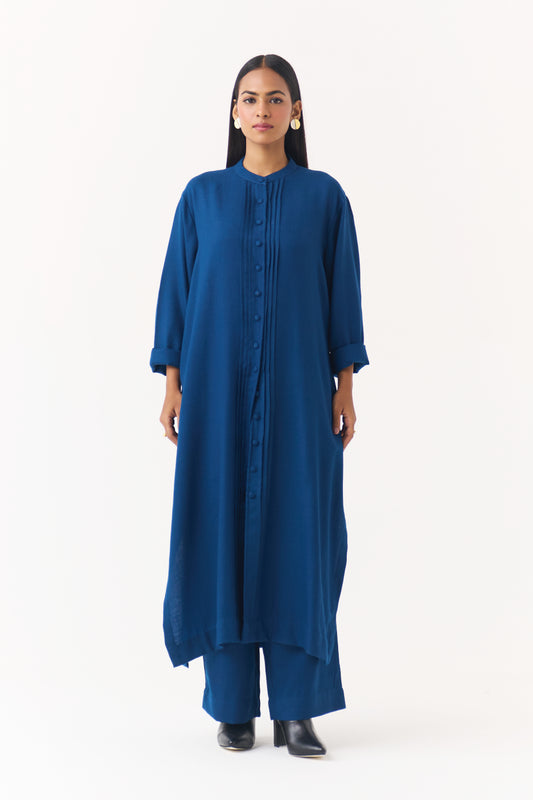 Woollen Co-ord Set - Estate Blue