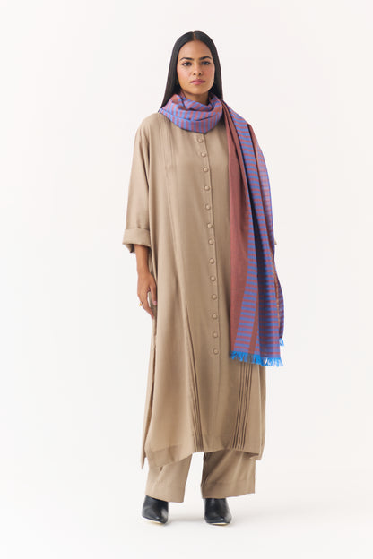 Woollen Co-ord Set - Khakhi