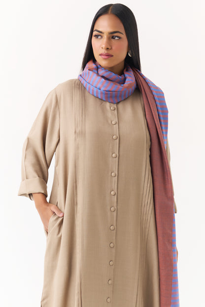 Woollen Co-ord Set - Khakhi